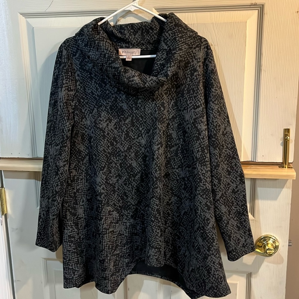 Philosophy cowl neck sweater